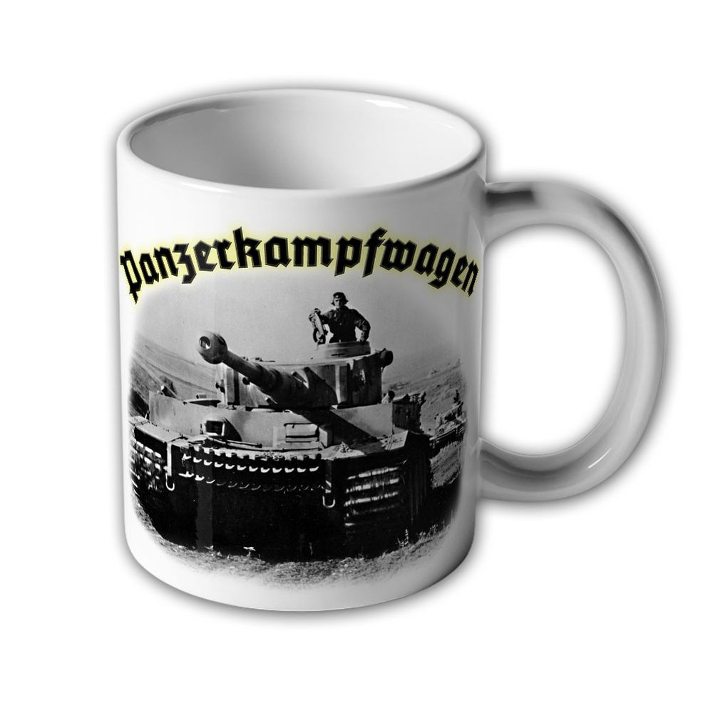 Cup Panzerkampfwagen Tiger Panzer Bild Foto Front Armor 8.8cm # 31424