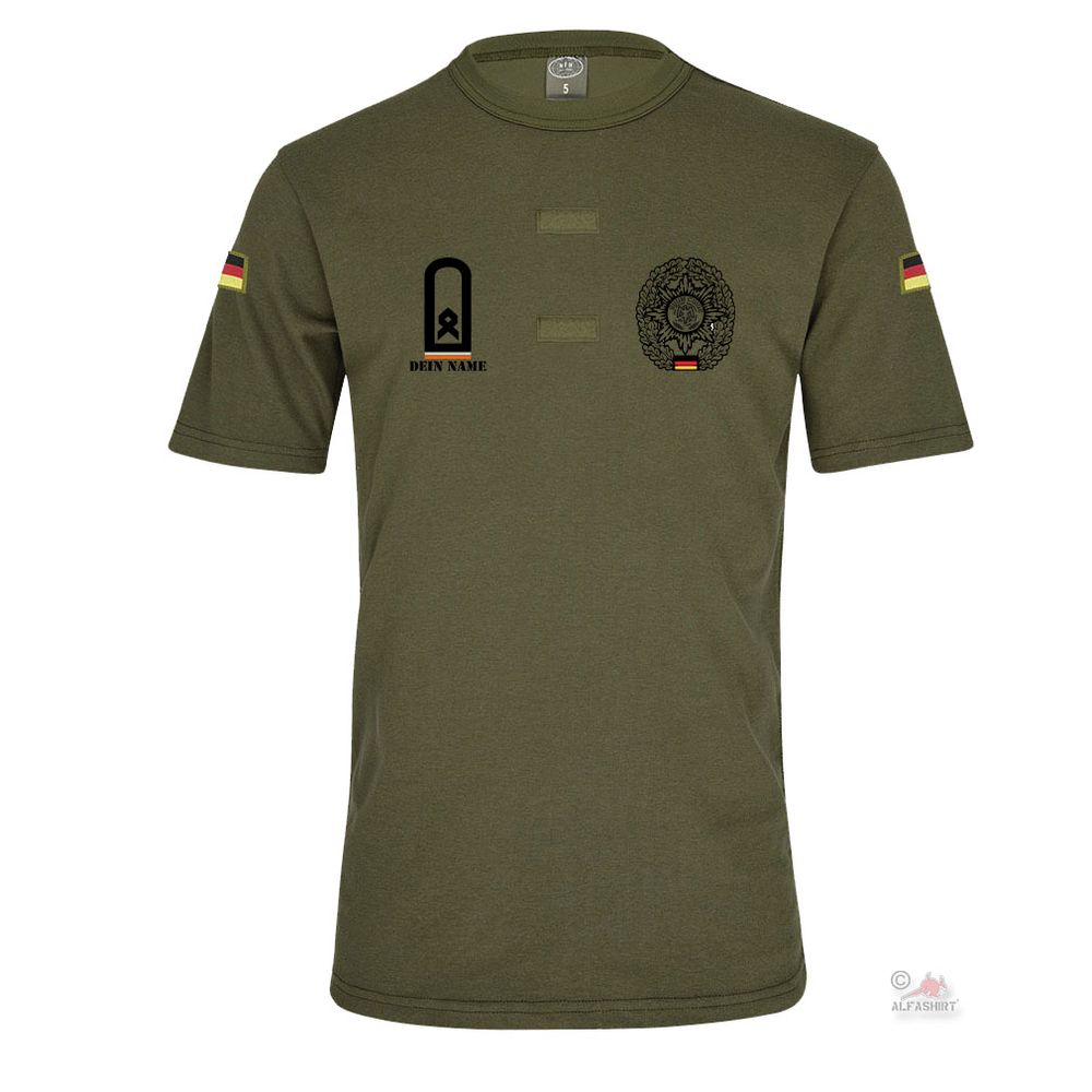 BW tropical shirt customizable olive with velcro GER DE flag #44906