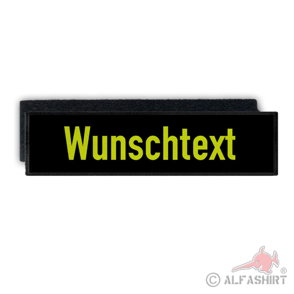 Rückenpatch personalisiert individuell Neongelb Neon Gelb Arbeitskleidung #41679