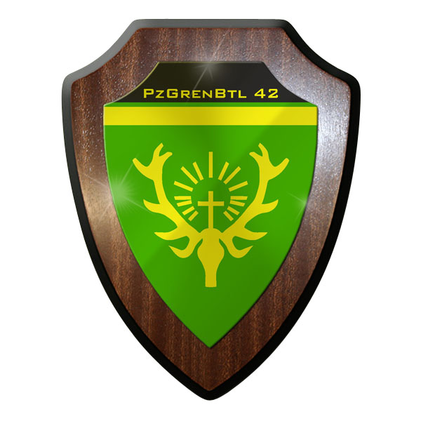 
	
Wappenschild / Wandschild - Panzergrenadier Bataillon 42 PzGrenBtl #8985
