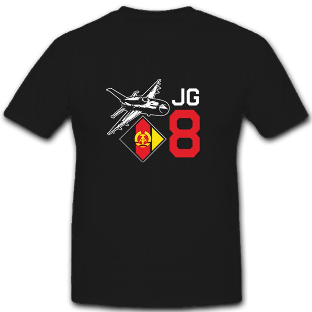 NVA JG8 Flugzeug Mikojan Gurewitsch Militär Deutschland Abzeichen- T Shirt #7556