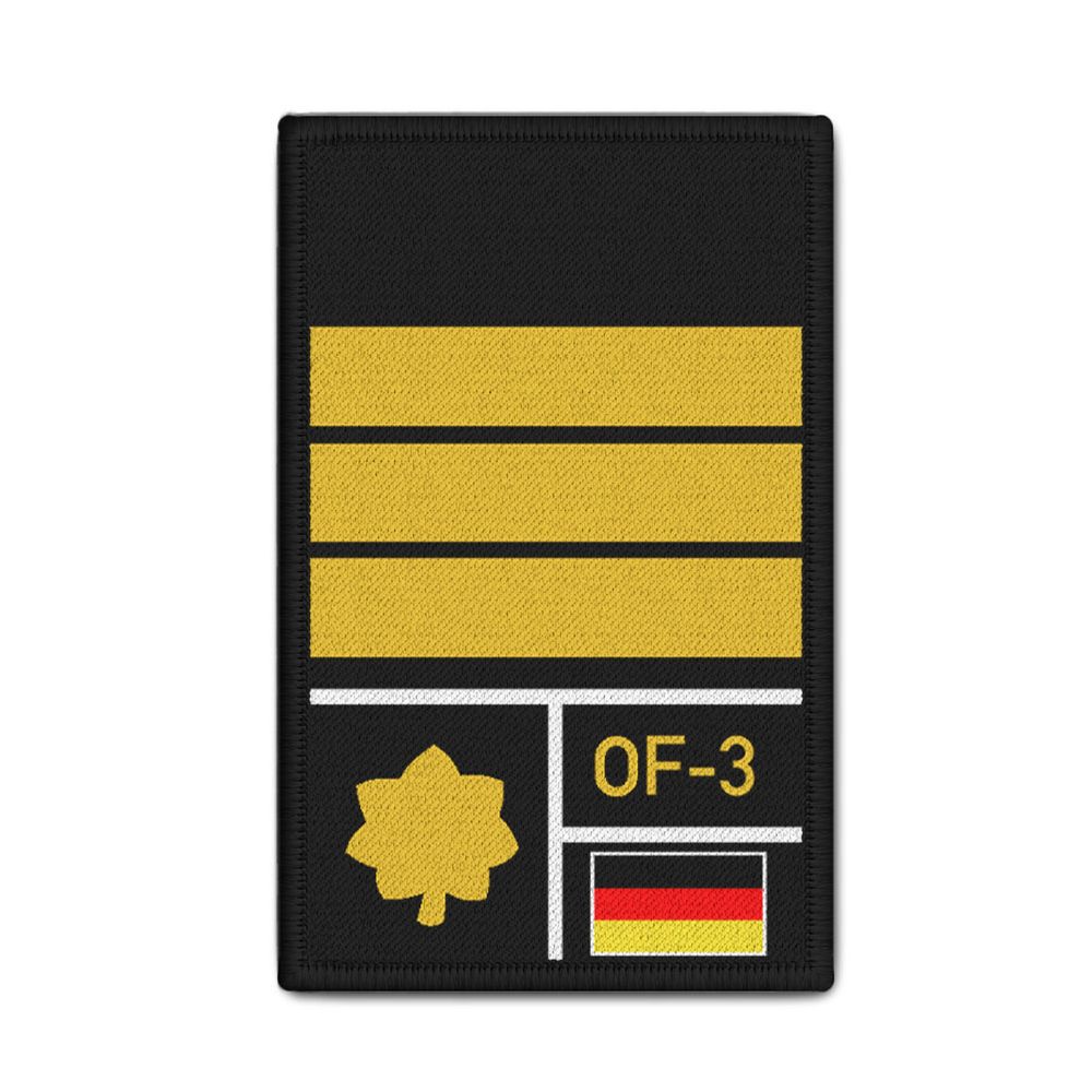 Rank Patch Bundeswehr Heer Luftwaffe Marine Schwarz #BW-Patch