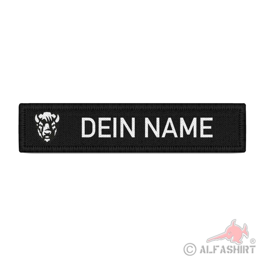 Namens-Patch Bison Personalisiert DEIN NAME Wunschtext  Abzeichen #40083
