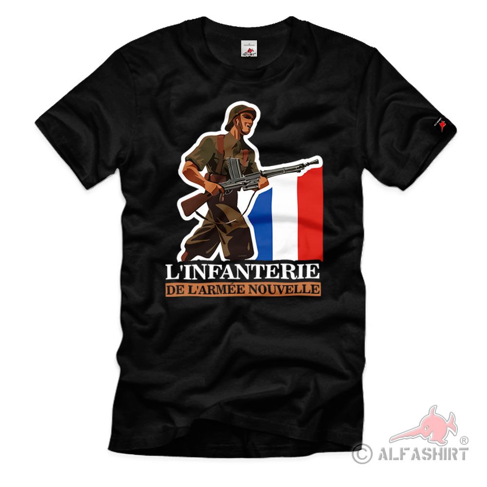 L'infanterie de l'Armée Nouvelle FM 24-29 MAC fusil-mitrailleur T-Shirt #40031