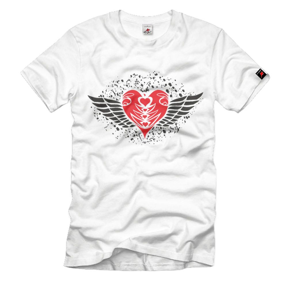 Flügelherz Liebe Love Geschenk Valentienstag Herz - T Shirt #2017