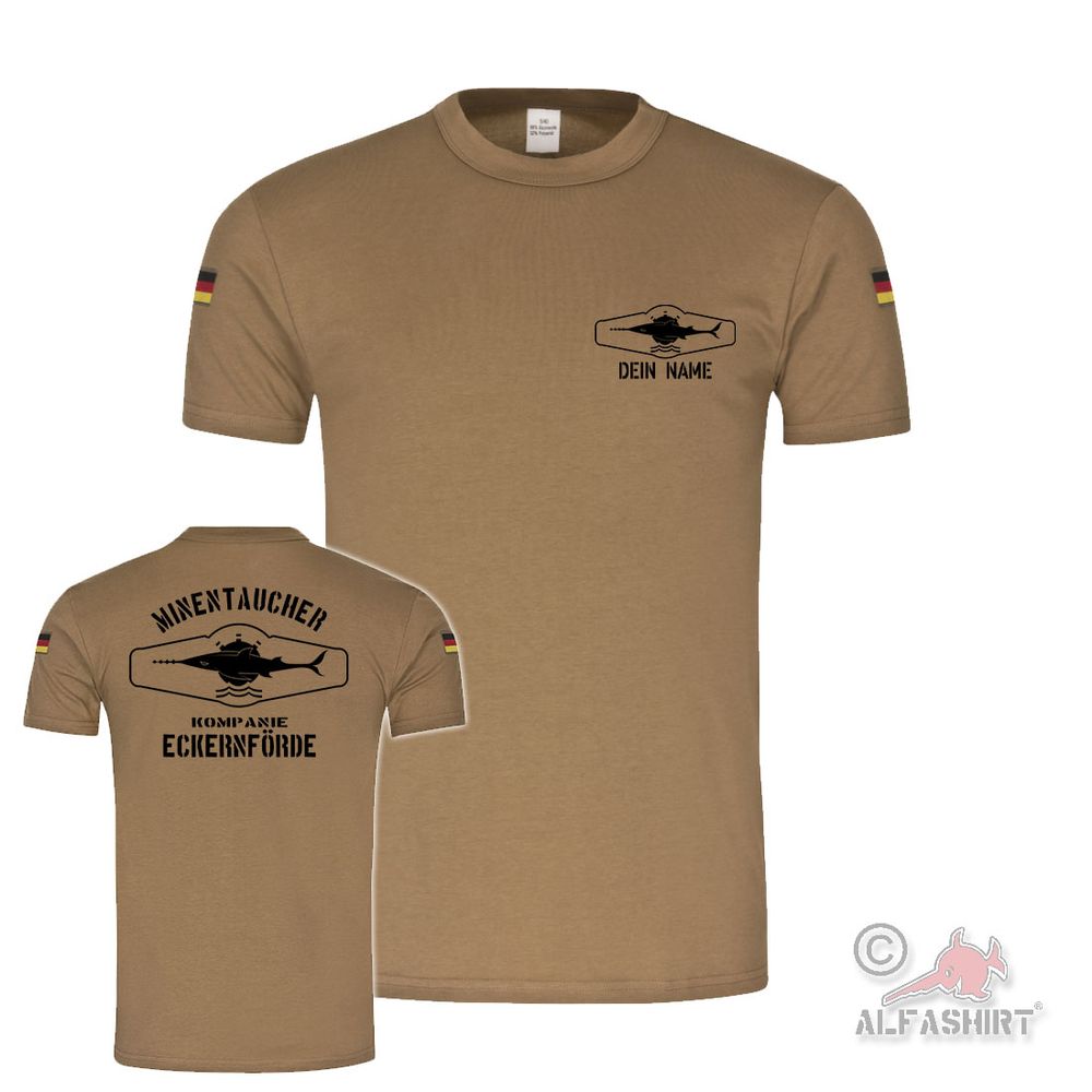 T-Shirt customizable Mine Diver Company MiTaKp Eckernförde #45222