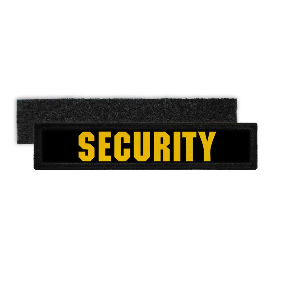 Patch Security Namensschild Sicherheitsdienst Ordner Bodyguard Aufnäher #27255