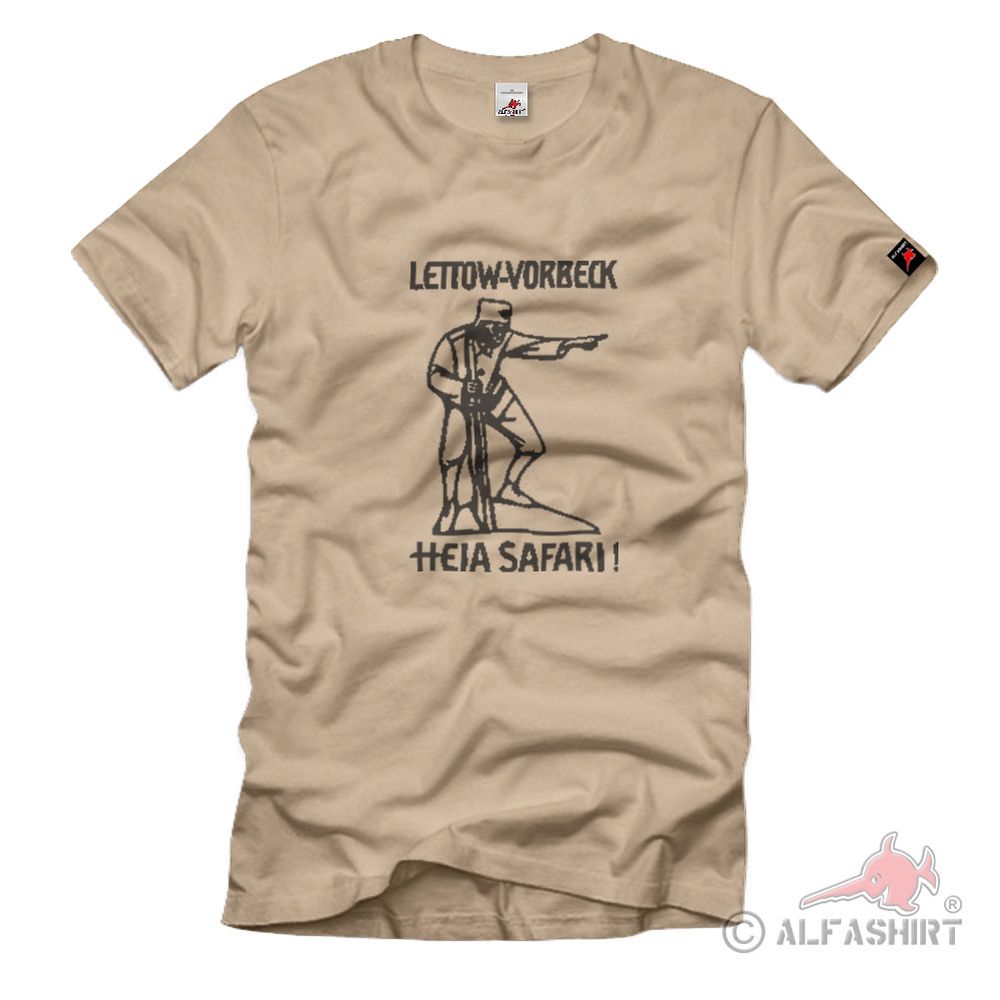 Lettow Vorbeck Officer WK Writer German East Africa T Shirt # 2141