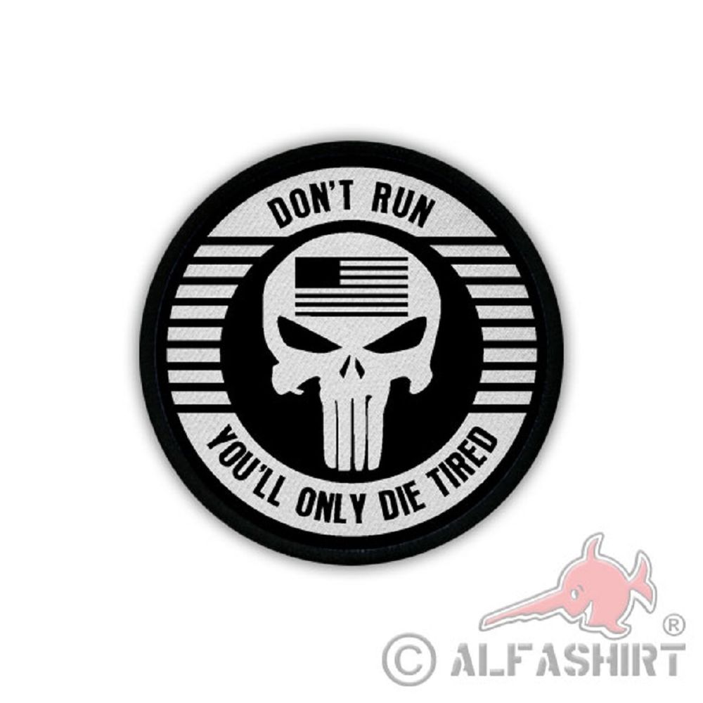 Patch - INFIDEL SNIPER DON'T RUN YOU'LL ONLY DIE TIRED US Army #19265