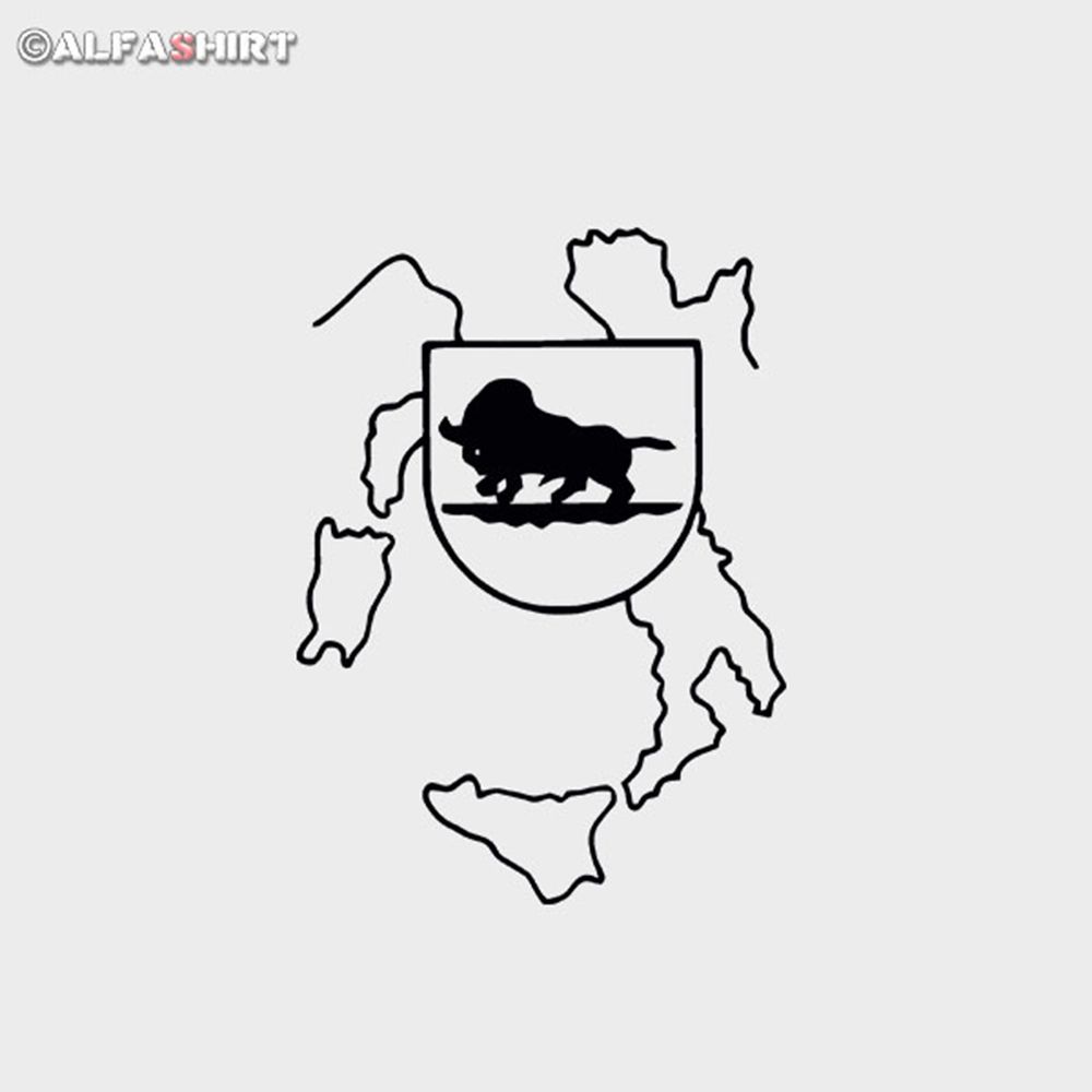 Sticker sPzAbt 508 Italy Coat of Arms heavy Tiger Tank 15x11cm # A412