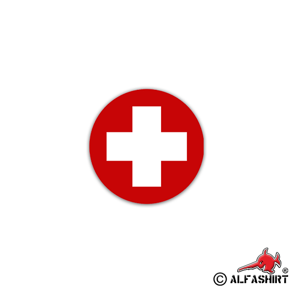 Aufkleber/Sticker Swiss Roundel Schweiz Fahne Air Force Bern Suisse 7x7cm A2112