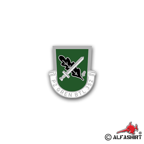 Sticker PzGrenBtl 325 Panzergrenadier Mellrichstadt BW 6x7cm A1382