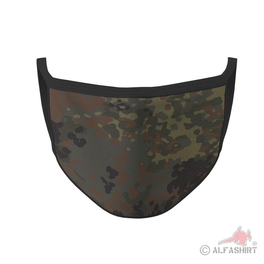 Mouth mask Flecktarn B Bundeswehr camouflage pattern uniform pattern cover # 35881