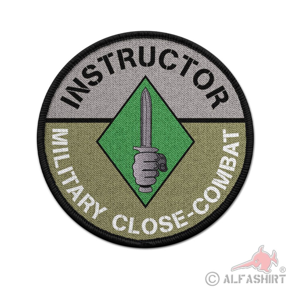 Patch rund Instructor Lehrer Ausbilder military close-combat Nahkampf #43636