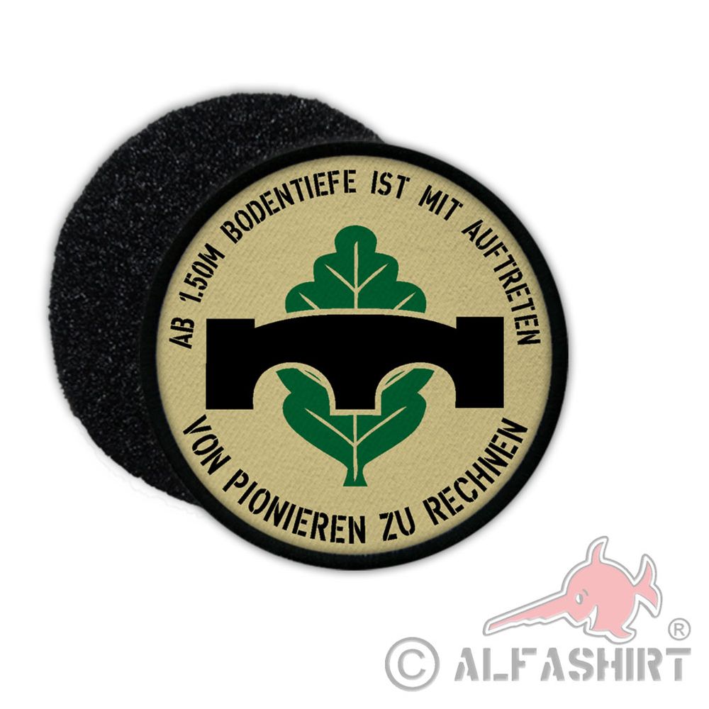 Patch pioneer from 1.50m deep is to be expected Bundeswehr Pio BW # 34127