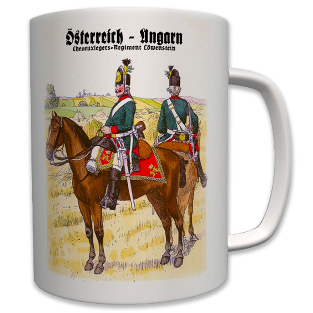 Österreich Ungarn Cheveuxlegers Löwenstein- Tasse Becher Kaffee #5789