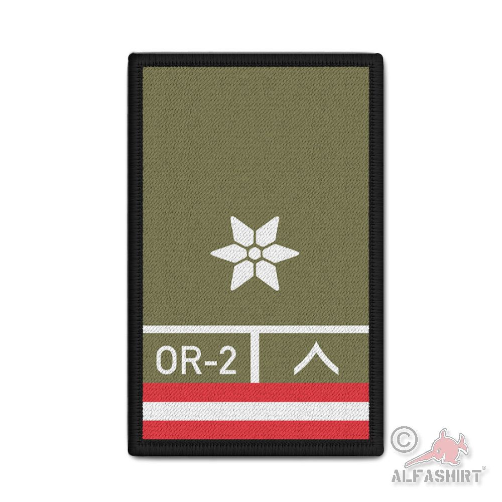 Rank Patch Bundesheer Dienstgrad Rang Gefreiter Gfr OR-2 Österreich #46158