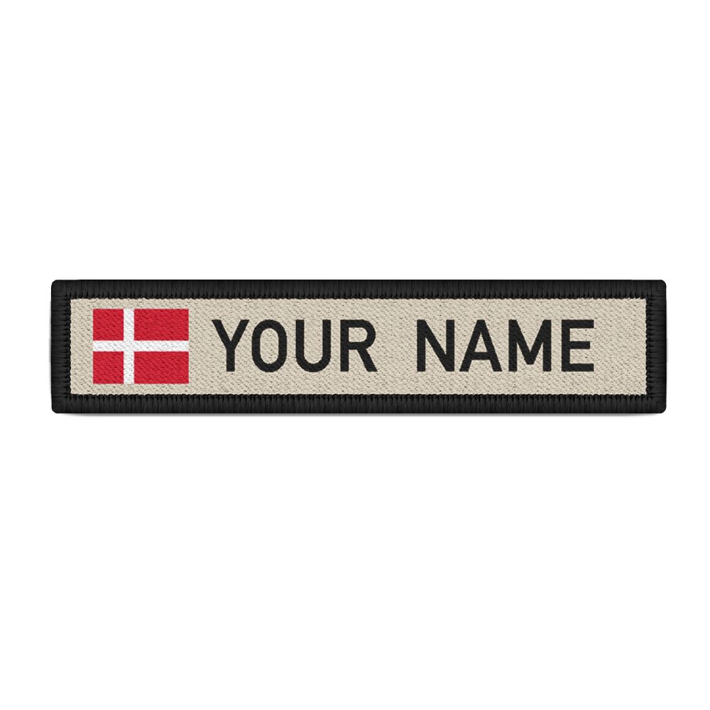 Namenspatch Dänemark Kongeriget Danmark Kopenhagen Name Landesflagge navn #25202