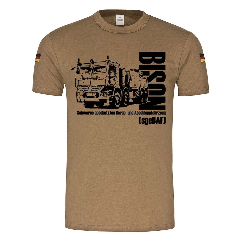 BW Tropen sgeBAF BISON Bundeswehr schwere geschütztes Berge T-Shirt #24358