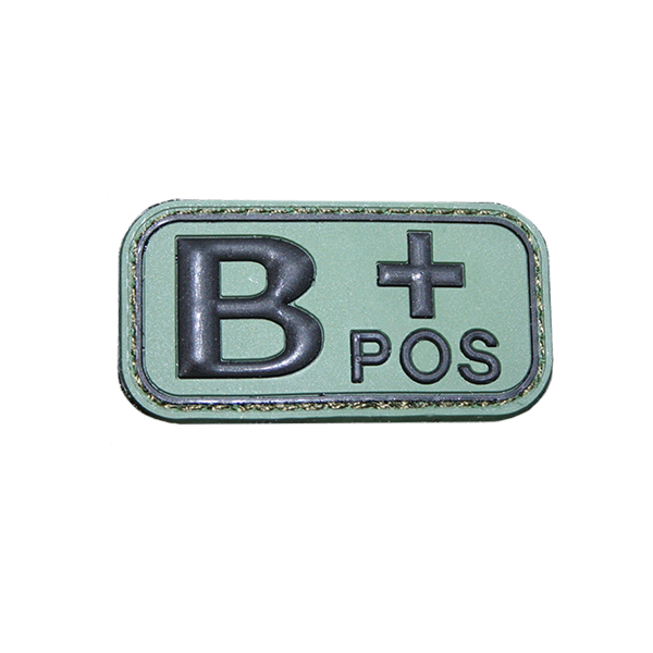 BW Blutgruppen Patch B+ Pos Erkennung Blut Sani Uniform Blood 5x2,5cm #18645