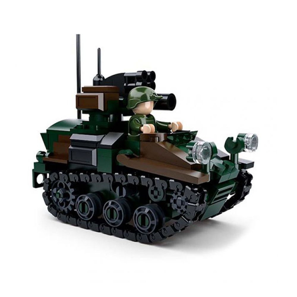 Männer Spielzeug Wiesel Panzer Bundeswehr Bausteine BW1 A1 20-mm Maschine #33456