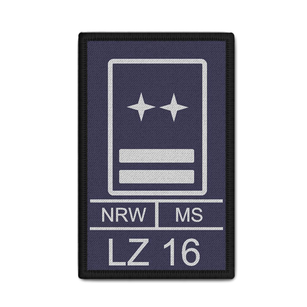 Patch Brandoberinspektor Löschzugführer NRW MS LZ 16 Feuerwehr 9,8x6cm #33743