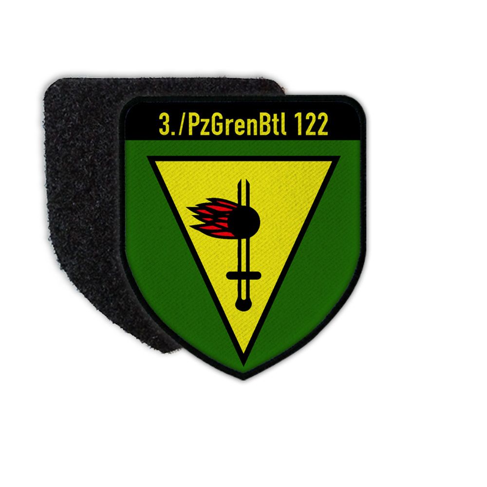 Patch 3 PzGrenBtl 122 Panzer Grenadier Battalion Company Badge # 31956