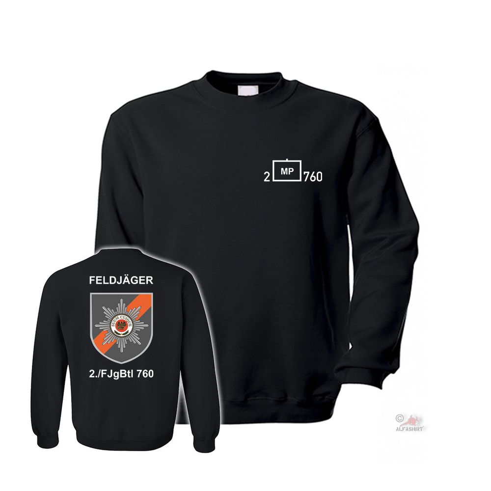 Pullover 2 FjgBtl 760 MP Militär Polizei Bundeswehr Feldjäger Abzeichen Suum Cuique#42255