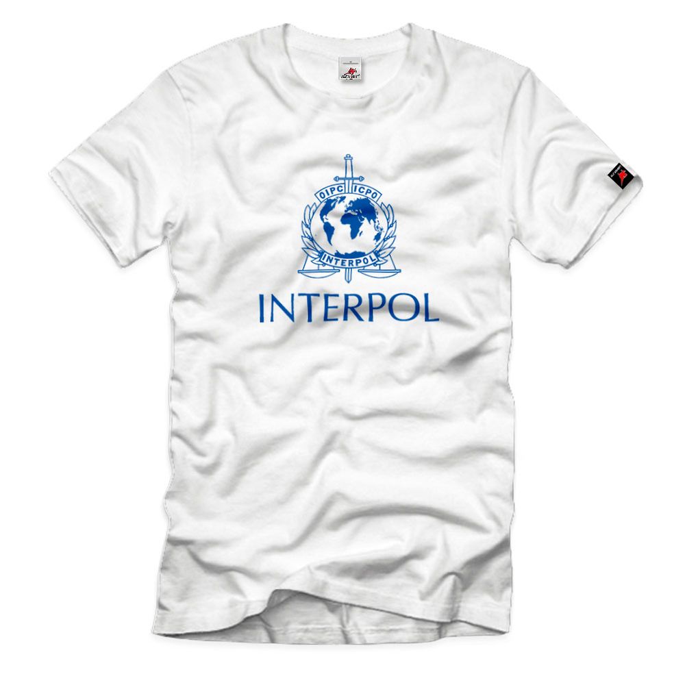 Interpol Polizei Internationale kriminalpolizeiliche Organisation T Shirt #14209