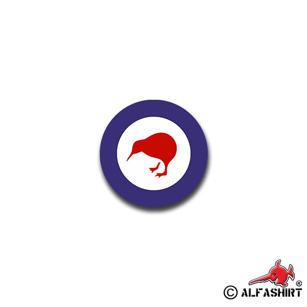 Aufkleber/Sticker New Zealand Kokarde Logo Neuseeland Armee 7x7cm A1629