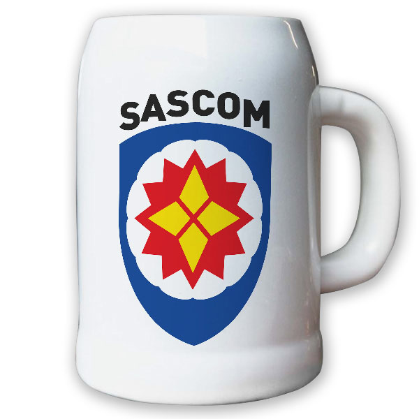 Krug / Bierkrug 0,5l - SASCOM Special Ammunition Support Command Militär #8667