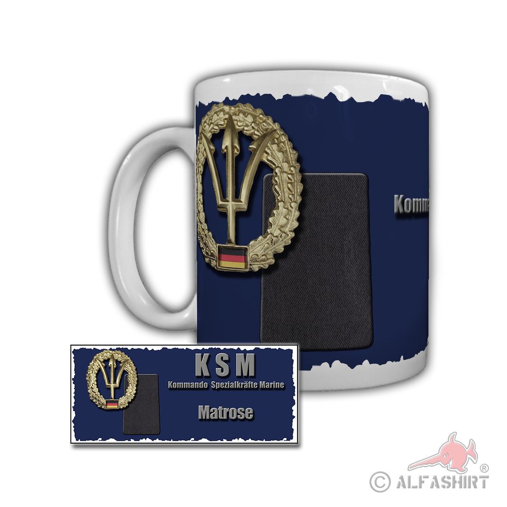 Tasse KSM Matrose Marine Kommando Spezialkräfte Kampfschwimmer Bundeswehr #29272