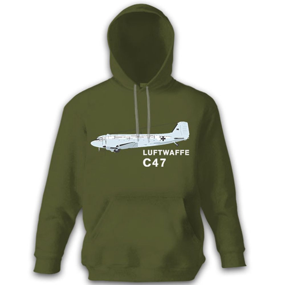 C47 Rosinenbomber DC-3 Douglas Flugzeug Transportmaschine Kapuzenpullover #8949