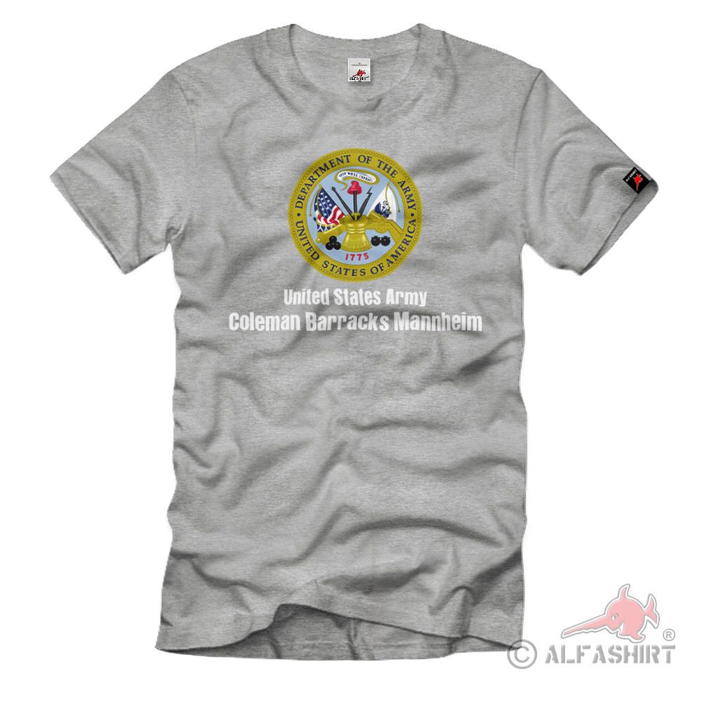 Coleman Barracks Mannheim - United States Wappen Abzeichen T-Shirt#35660