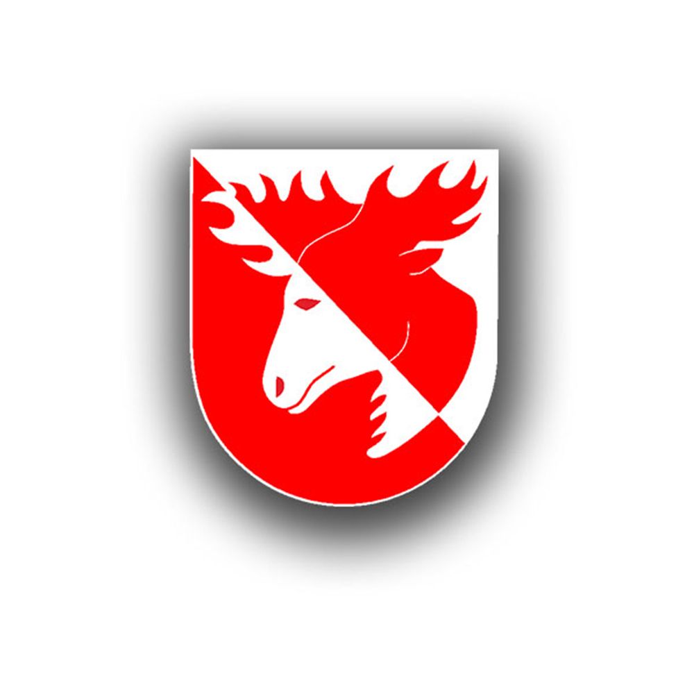 Sticker 11 Infantry Division InfDiv moose head crest 10x8,5cm A590