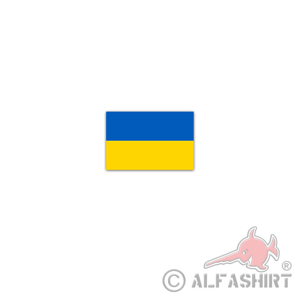 Sticker Ukraine Flag Republic State Ukrajina Kiev Flag 11x7cm A3026