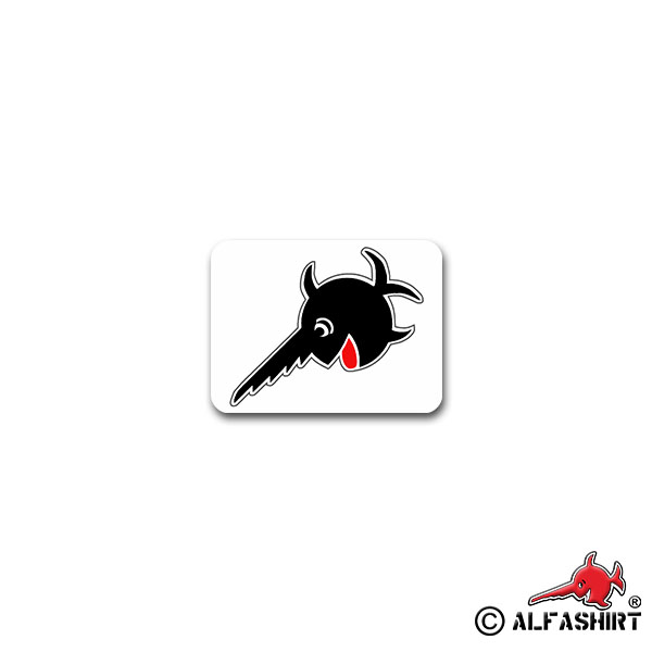 Aufkleber/Sticker U Boot 96 Sägefisch lachender Fisch Turmwappen 9x7cm A2652