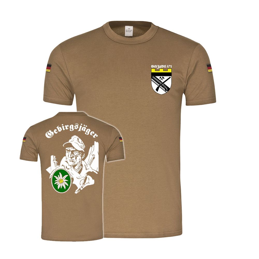 Bw Tropen GebJgBtl 571 Gebirgsjäger battalion Jägerkaserne T-Shirt # 33174