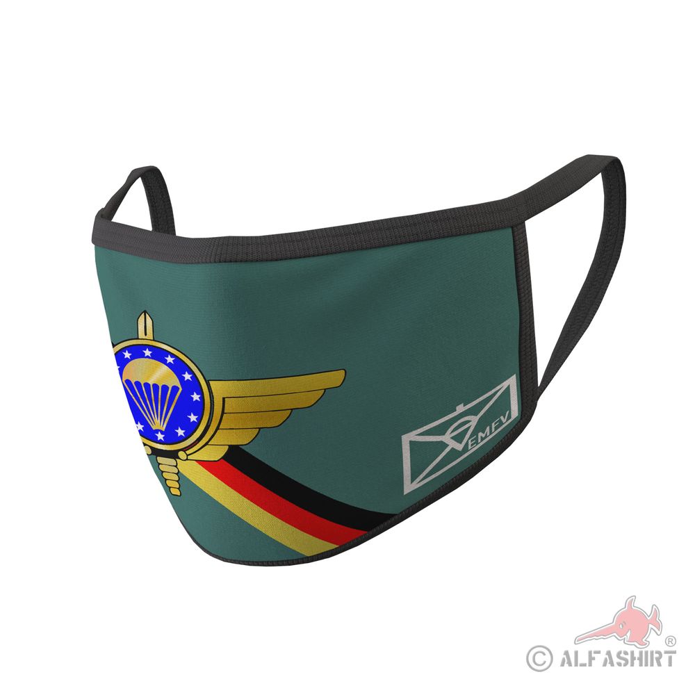 Mouth mask EMFV parachutist club Bundeswehr badge Europe # 35306
