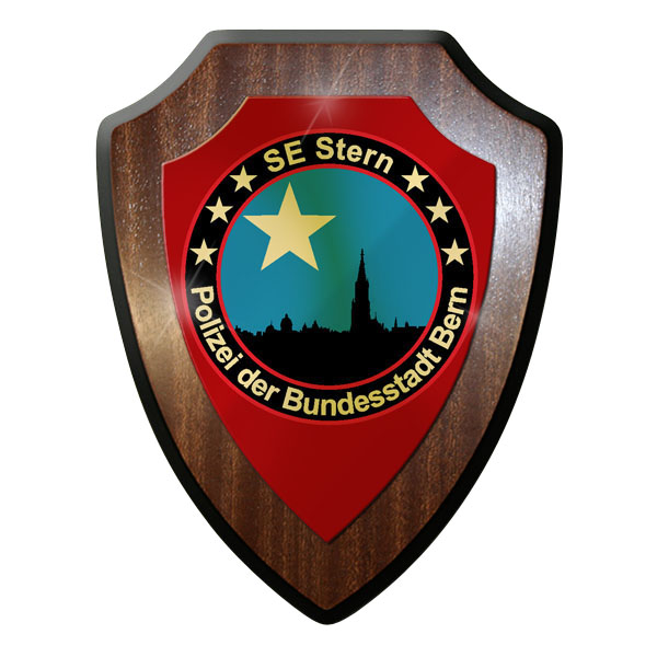 Wappenschild - SE Stern Polizei der Bundesstadt Bern Schweiz SEK #11910