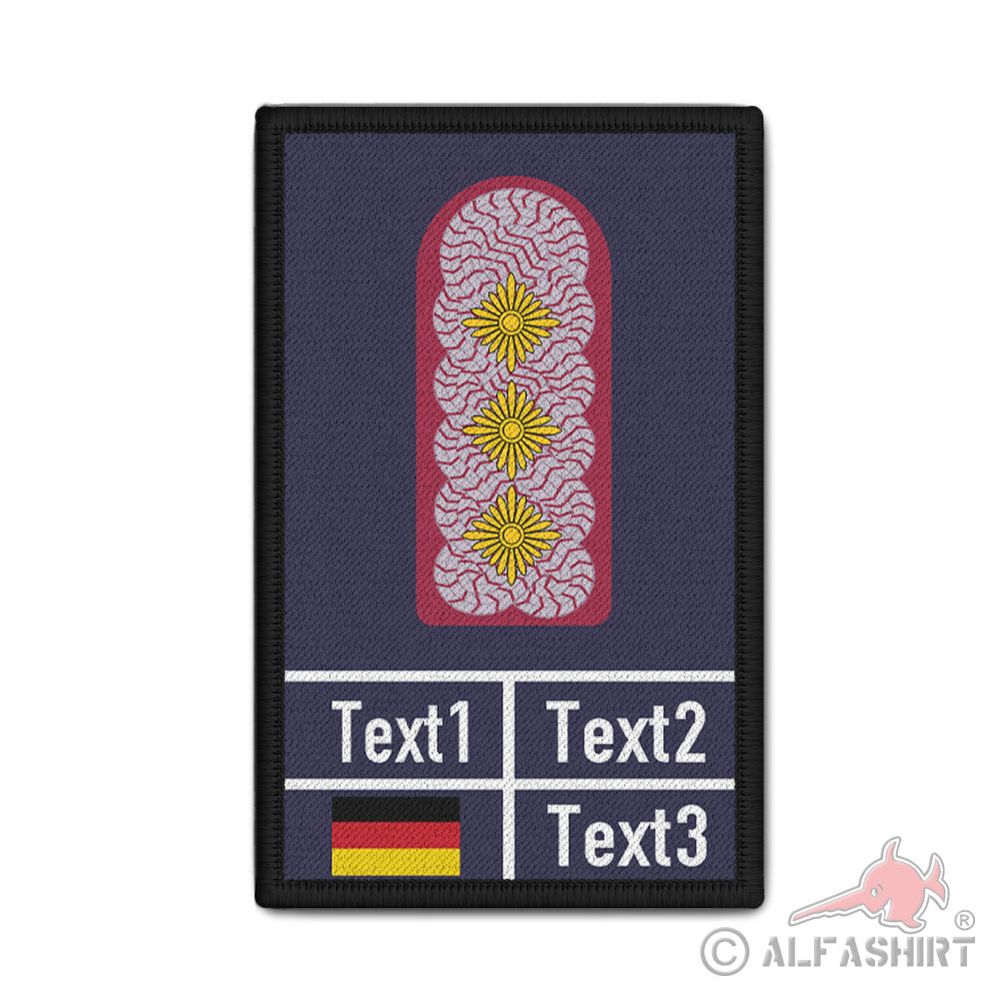 Rank patch personalized fire department FF Saxony Anhalt chief fire inspector #41614