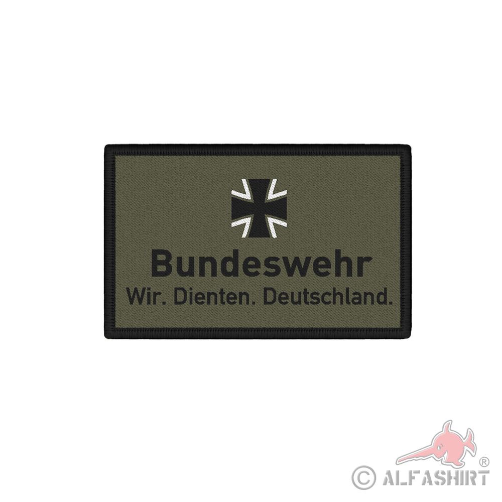 Patch Wir dienten Deutschland Patch Bundeswehr Tarn Aufnäher #39319