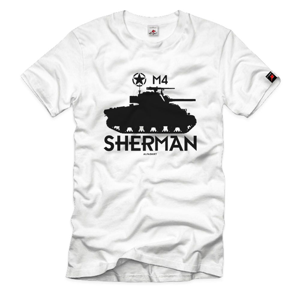 Sherman M4 Panzer Tank Normandy 1944 France America T-Shirt # 32948