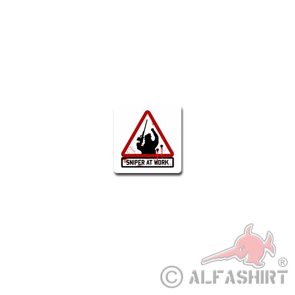Sniper at work sticker sticker Sniper Sniper 7x7cm # A3823