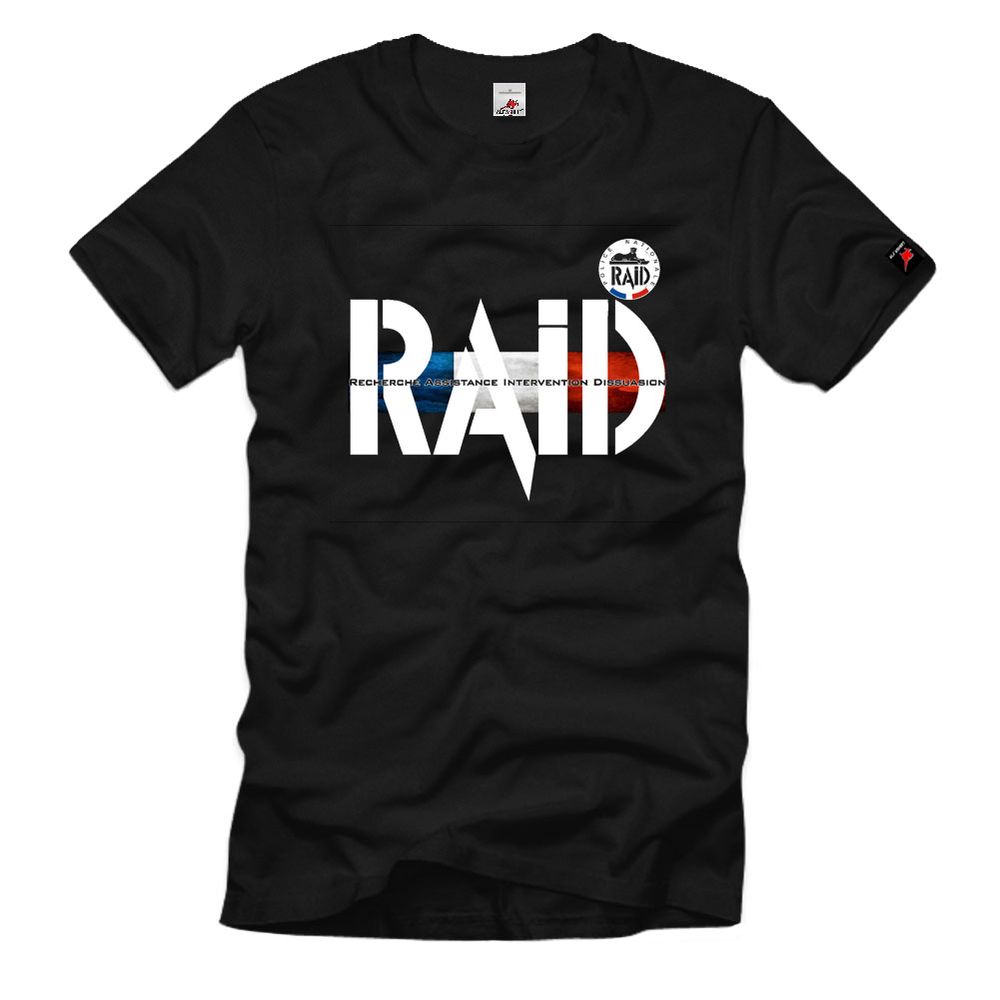 RAID Police Nationale France Police Anti Terror T-Shirt # 35662