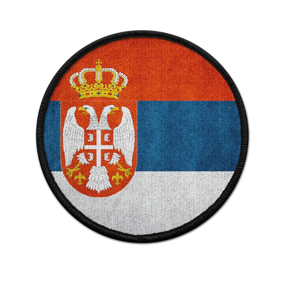 Patch Serbien Republika Serbija Serbisch Belgrad Südosteuropa Aufnäher #20817