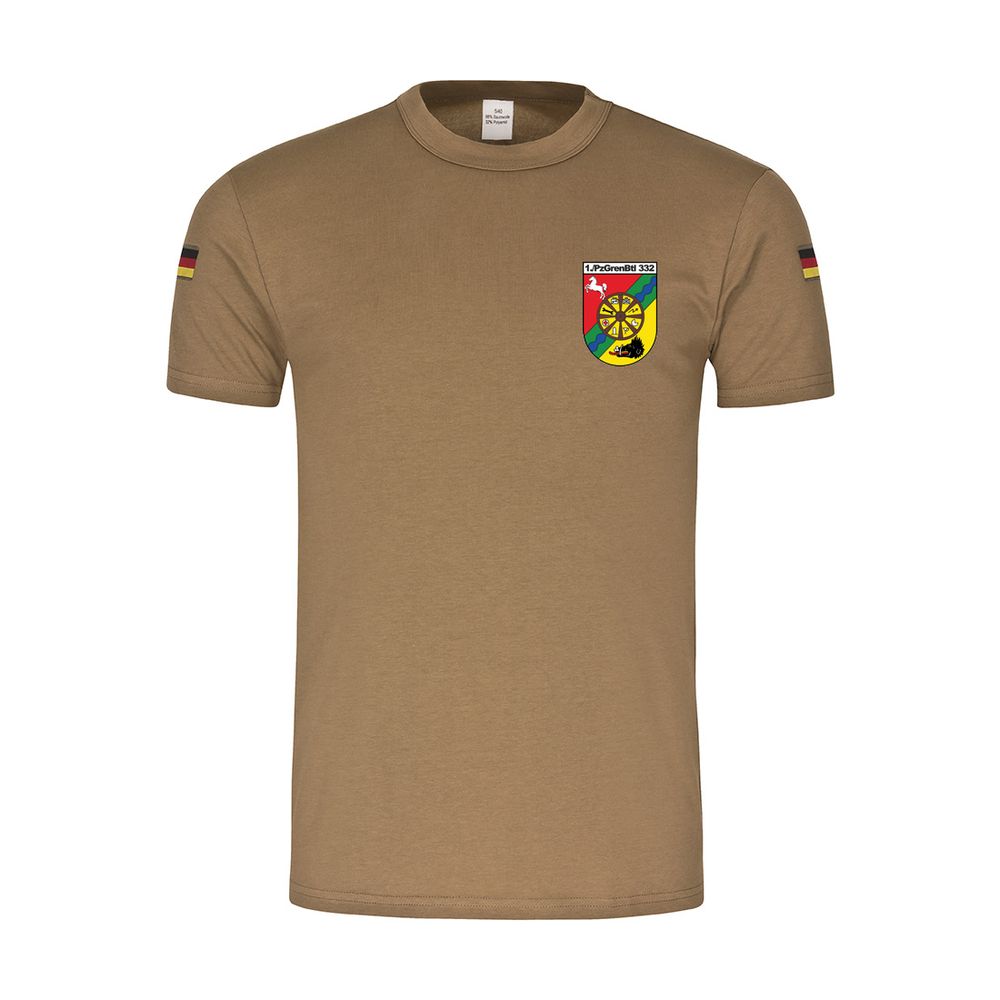 BW Tropen 1 PzGrenBtl 332 breast crest Panzergrenadierbataillon T Shirt # 33544