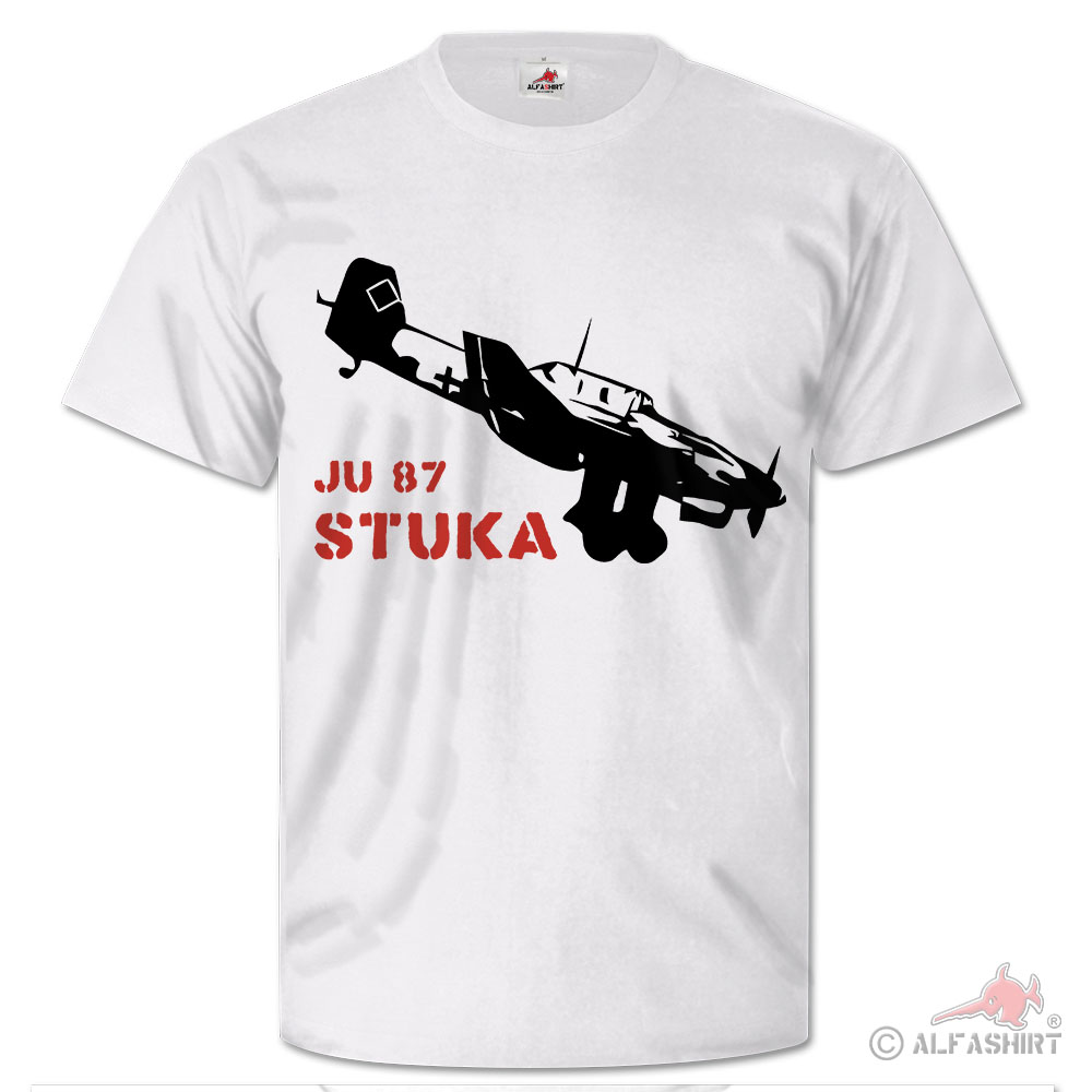 Stuka Ju 87 Luftwaffe Flugzeug Sturzkampf Bomber WK 2 - T Shirt #26403