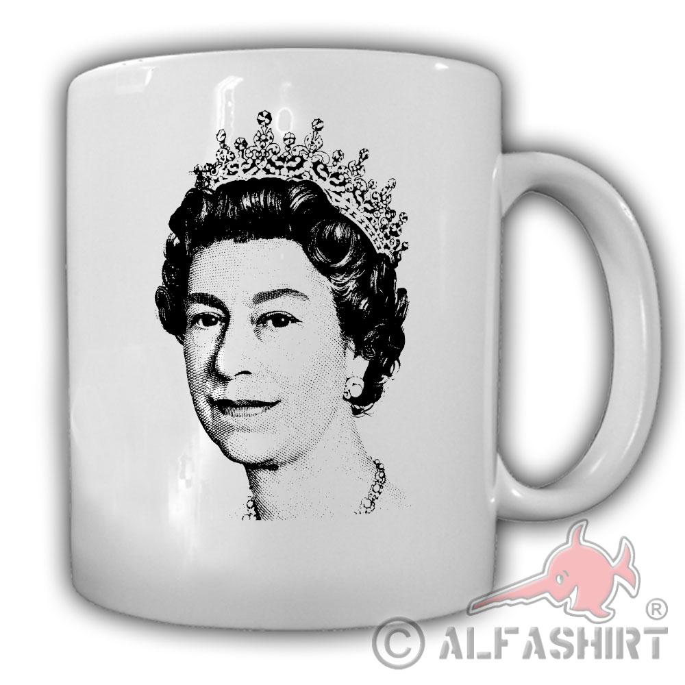 Queen Elisabeth II United Kingdom England Großbritannien Kaffee Tasse #27625