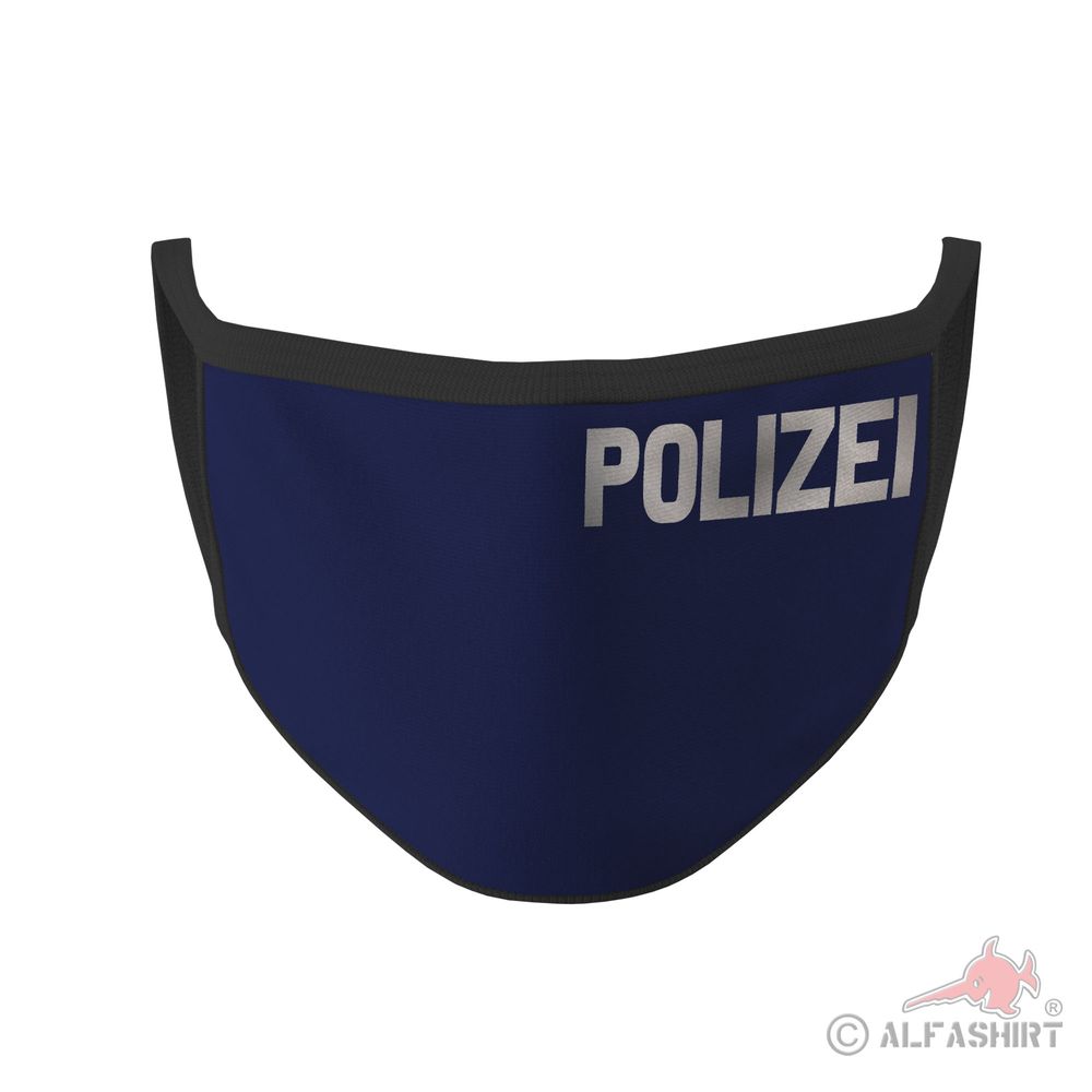 Mundmaske Polizei Dienstzeit Schutz Polizist Beruf Amt Dienstkleidung #35618